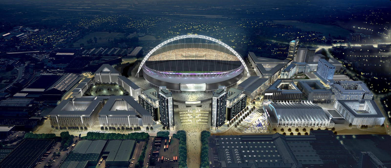 Wembley ấn tượng khi đêm xuống