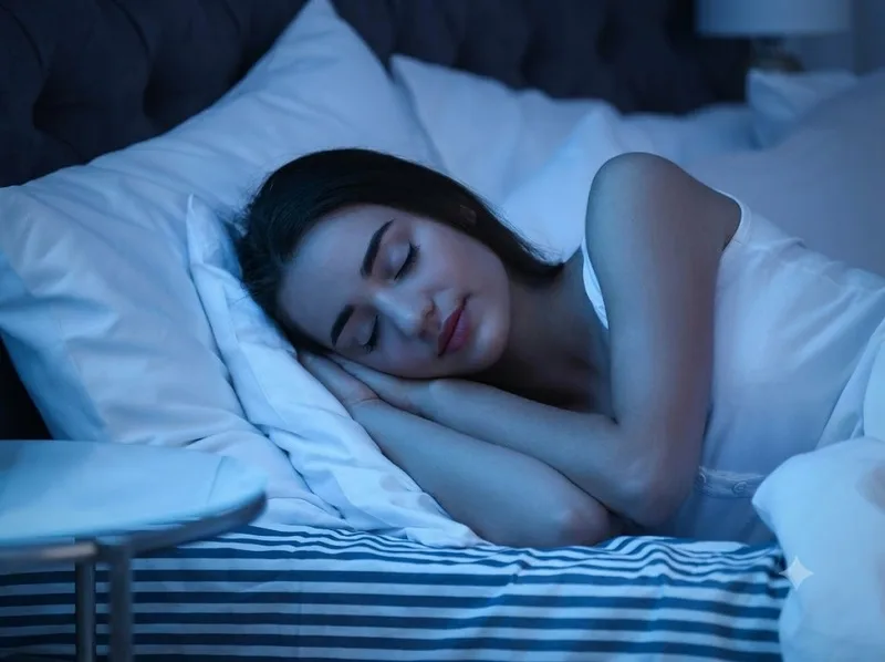 Phòng ngủ tối, yên tĩnh và thoáng mát giúp cơ thể dễ thư giãn.