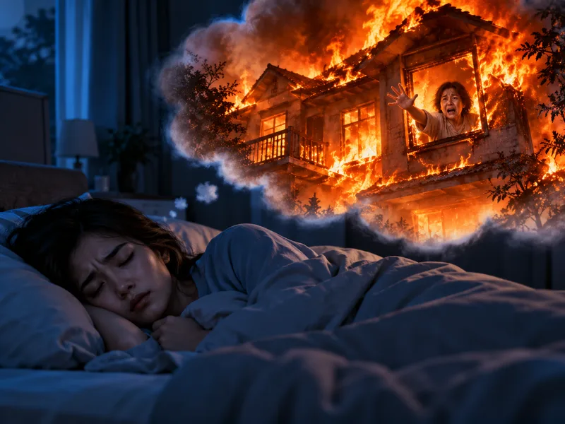 Mơ người thân gặp hỏa hoạn gợi nỗi lo bảo vệ gia đình.