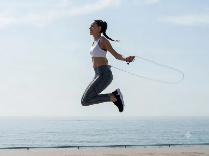 Nhảy dây rèn khả năng phối hợp tay chân qua từng nhịp bật